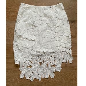 Akira Chicago • White Lace Skirt